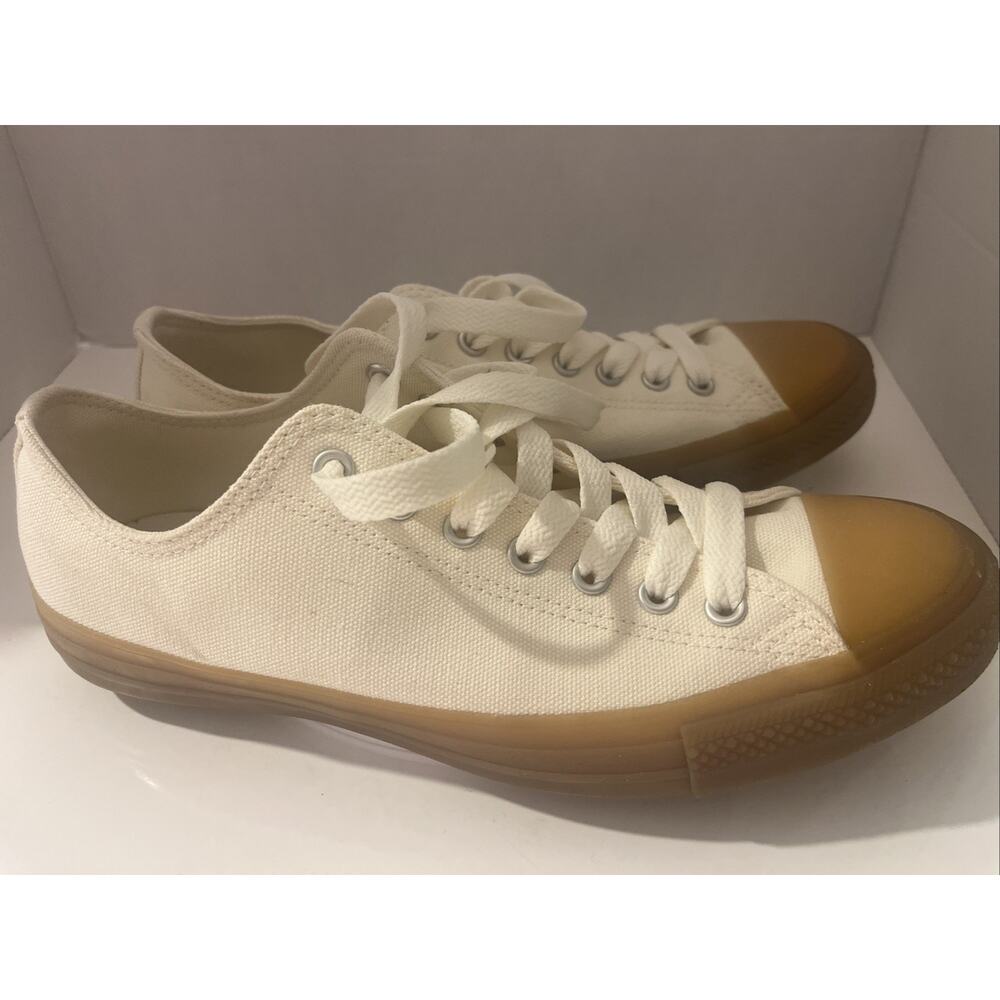 Converse All Star Men 10.5 Cream Canvas N Without Tags